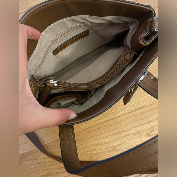 Nine West - Satchel Bag - Color: Cognac - Picture 6 of 6